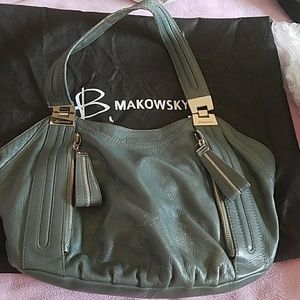 B.Makowsky leather shoulder bag